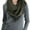 Olive, variant on ToBeInStyle Women's Ribbed Fringe Infinity Scarf - Light Gray