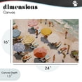 thumbnail image 4 of Stupell Industries Contemporary Summer Beach Fun Expression Canvas Art, 24 x 16, by Jacky Ngan, 4 of 8