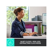 Logitech MX Keys Combo for Business , Gen 2, Full Size Wireless Keyboard and Wireless Mouse, with Keyboard Palm Rest, Bluetooth, Logi Bolt, Quiet Clicks, Windows/Mac/Chrome/Linux - Graphite