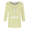 thumbnail image 5 of Daisyyozoid Chemise de Pâques pour Femmes Col Rond Manches Longues, 5 of 5