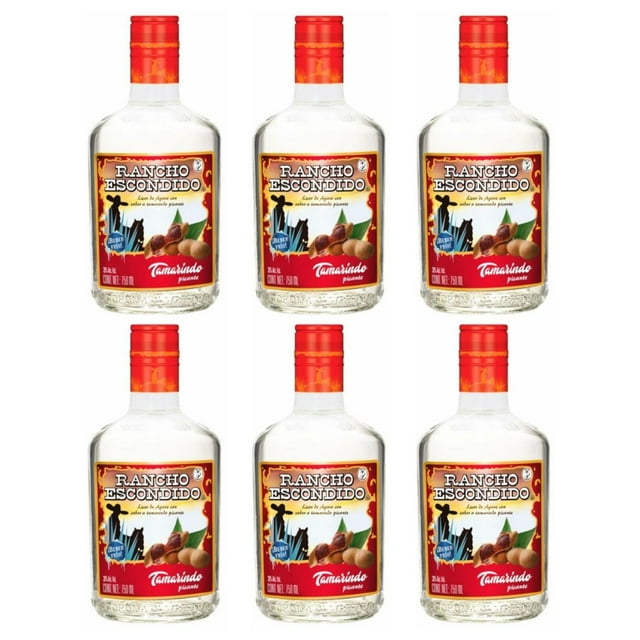 Pack de 6 Licor de Agave Rancho Escondido Tamarindo 750 ml