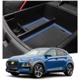 thumbnail image 4 of Center Console Accessory Organizer for 2018 2019 2020 Kona, ABS Material Armrest Box Insert Tray Glove Secondary Storage Box (Blue), 4 of 7