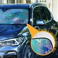 thumbnail image 3 of GZHJMY Watercolor Paint Car Windshield Sun Shade Foldable Sun Shield Shade for Blocks UV Rays Protector-Keeps Your Vehicle Cool for Most Sedans SUV Truck,55"x27.6", 3 of 7