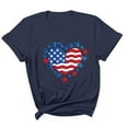 thumbnail image 2 of Busydd Independence Day T Shirts for Man Casual Comfortable Cotton T Shirts Round Neck Short Sleeve Summer Tops American Flag Print Patriotic Tee Shirts, 2 of 5