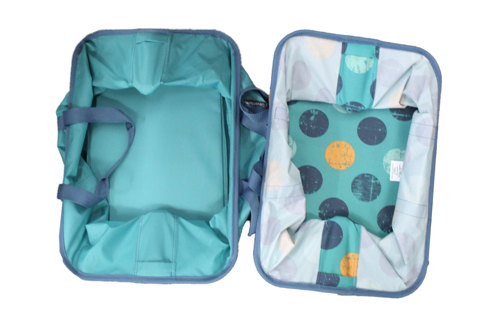 CleverMade Collapsible Laundry Basket Tote 2 Pack Teal (Pattern May Vary)