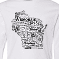 thumbnail image 4 of Inktastic Wisconsin State Word Salad Long Sleeve Youth T-Shirt, 4 of 5