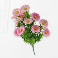 thumbnail image 4 of Clearance Artificial flowers under $1,Artificial Daisies Flowers Silk Cemetery Flower Plastic Memorial Bouquet For Hanging Window Box Home Table Centerpieces Decor, 4 of 7