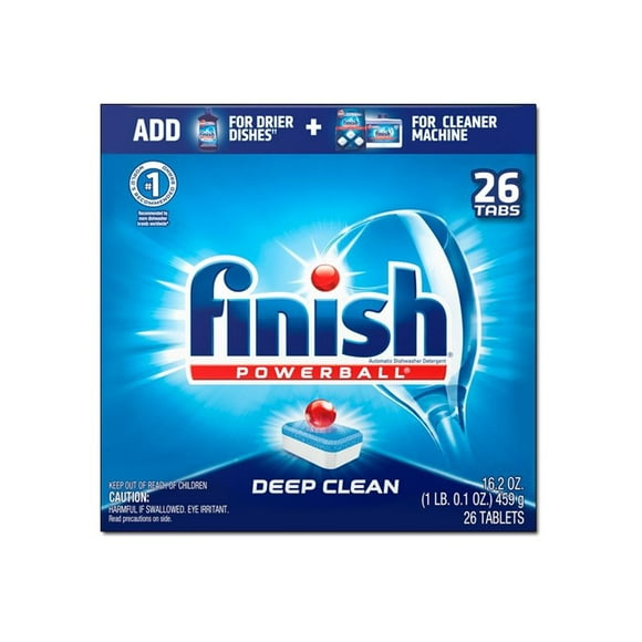 Finish Powerball Nettoyage en Profondeur - Détergent - Tablette - 16.19 oz - Frais - Prêt en machine (Lot de 26)
