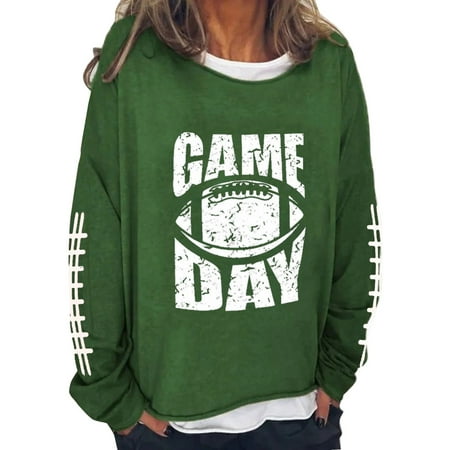 

WUDATI Women s Monogram Printed Loose Round Neck Long Sleeve Sweatshirt Comfortable Soft Top Perfect for Daily Wear Travel Vacation Streetwear Fashionable Fit Easy Care Machine Wash Casual Stylish
