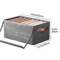 thumbnail image 2 of Fiudx Contenedores de Almacenamiento, Organizador Plegable con Asas, Caja de Tela de Gran Capacidad, Solución Que Ahorra Espacio para Ropa y Mantas, Uso Doméstico y En El Coche, Duradero y Fácil de L, 2 of 5