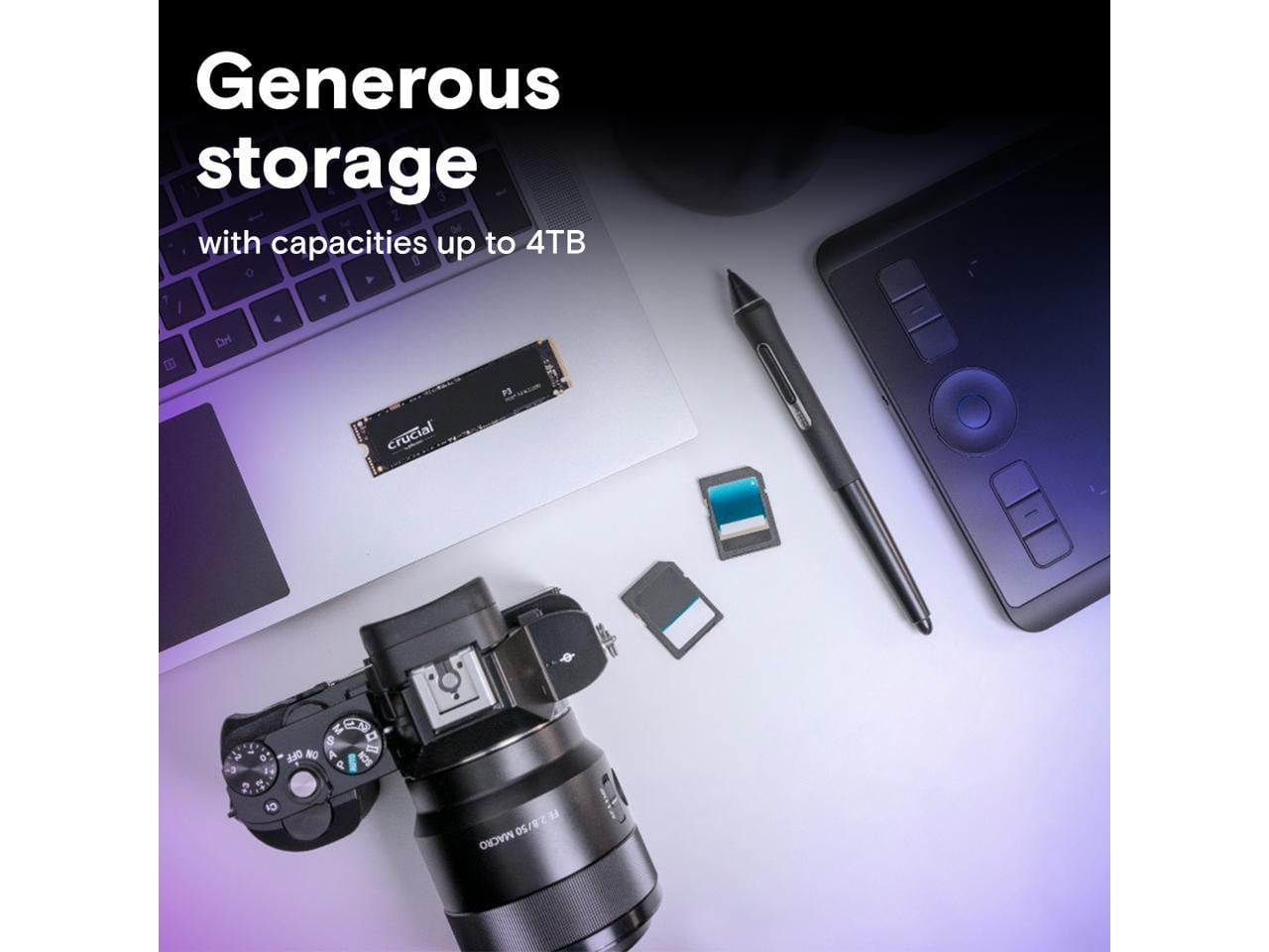 Crucial P3 1TB Internal Solid State Drive, PCIe 3.0 NVMe M.2 SSD