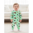 thumbnail image 5 of BemeyourBBs Western Cowboy Outfits Baby Boy Cow Printed Romper Long Sleeve Fall Zipper Jumpsuits Newborn Fall Winter Spring Clothes, 5 of 9
