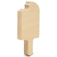 thumbnail image 3 of Chunky Popsicle Cutout 4-inch, 1/2 inch Thick, Pack of 3 Wooden Shapes, Unfinished Wood Crafts for Summer Decor Tray, by Woodpeckers, 3 of 7
