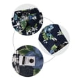 thumbnail image 7 of MODA NOVA Big & Tall Men's Floral Point Collar Long Sleeve Hawaiian Shirt Navy Blue XLT, 7 of 7