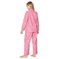 thumbnail image 2 of Casual Nights Women's Flannel Long Sleeve Button Down Pajama Set, 2 of 5