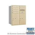thumbnail image 1 of Salsbury Industries 3706DA-05GFU 6 Door High Unit 23.5 in. Double Column 4C Horizontal Mailbox with Front Loading USPS 5 MB1 Doors - 1 PL5 -, Gold, 1 of 1