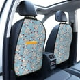 thumbnail image 3 of Naloa Baby Elephant 2Pcs Anti-Kick Back Seat Cover Kick Mat, Car Seat Protector with 3 Storage Pockets, 3 of 8