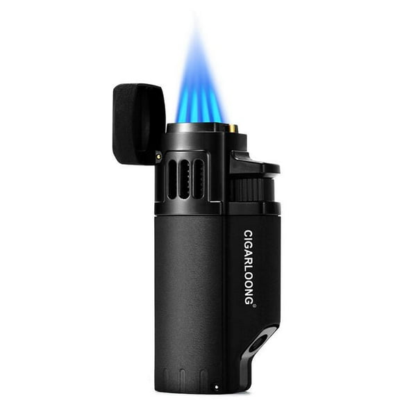 Multifunctional Cigar Lighter Windproof Portable Four-Fire Direct Smoke Lighter Outdoor