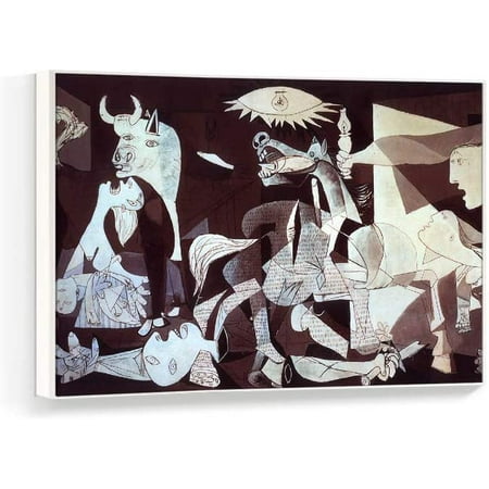 Wall26 Framed Canvas Wall Art for Living Room, Bedroom Pablo Picasso Guernica Canvas Prints for Home Decoration Ready to Hanging