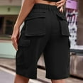 thumbnail image 4 of WILLBEST Pantalones Cortos Casuales de Verano para Mujer, de Cintura Media, de Mezclilla, Ropa de Trabajo, Pantalones Cortos de Moda Mediana, 4 of 8