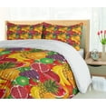 thumbnail image 5 of Ambesonne Colorful Duvet Cover Set, Tropical Fresh Fruits, 2-Calking, Multicolor, 5 of 7