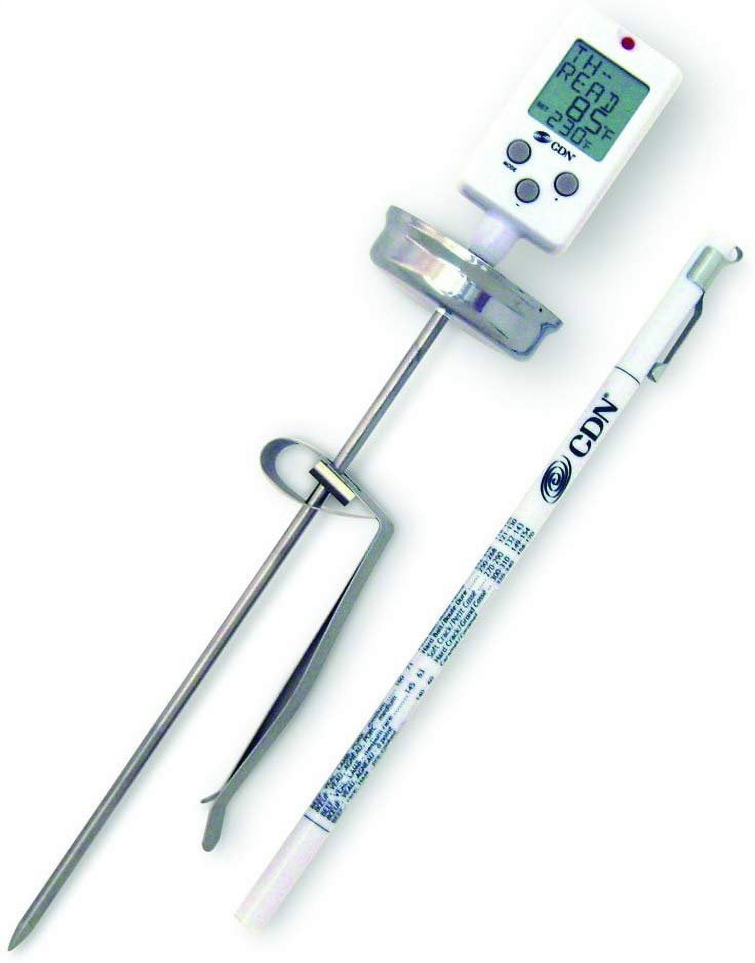 CDN DTC450 Digital Candy/Deep Fry/Pre-Programmed & Programmable  Thermometer, White, 10.4