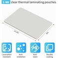 thumbnail image 2 of (5 Mil) 50 Pack Laminating Sheets, Thermal Pouches Holds 8.5 x 11 Inch, 5 Mil Clear Laminator Paper 9 11.5 Letter Size, for Education,Documents, Certificate, 2 of 4