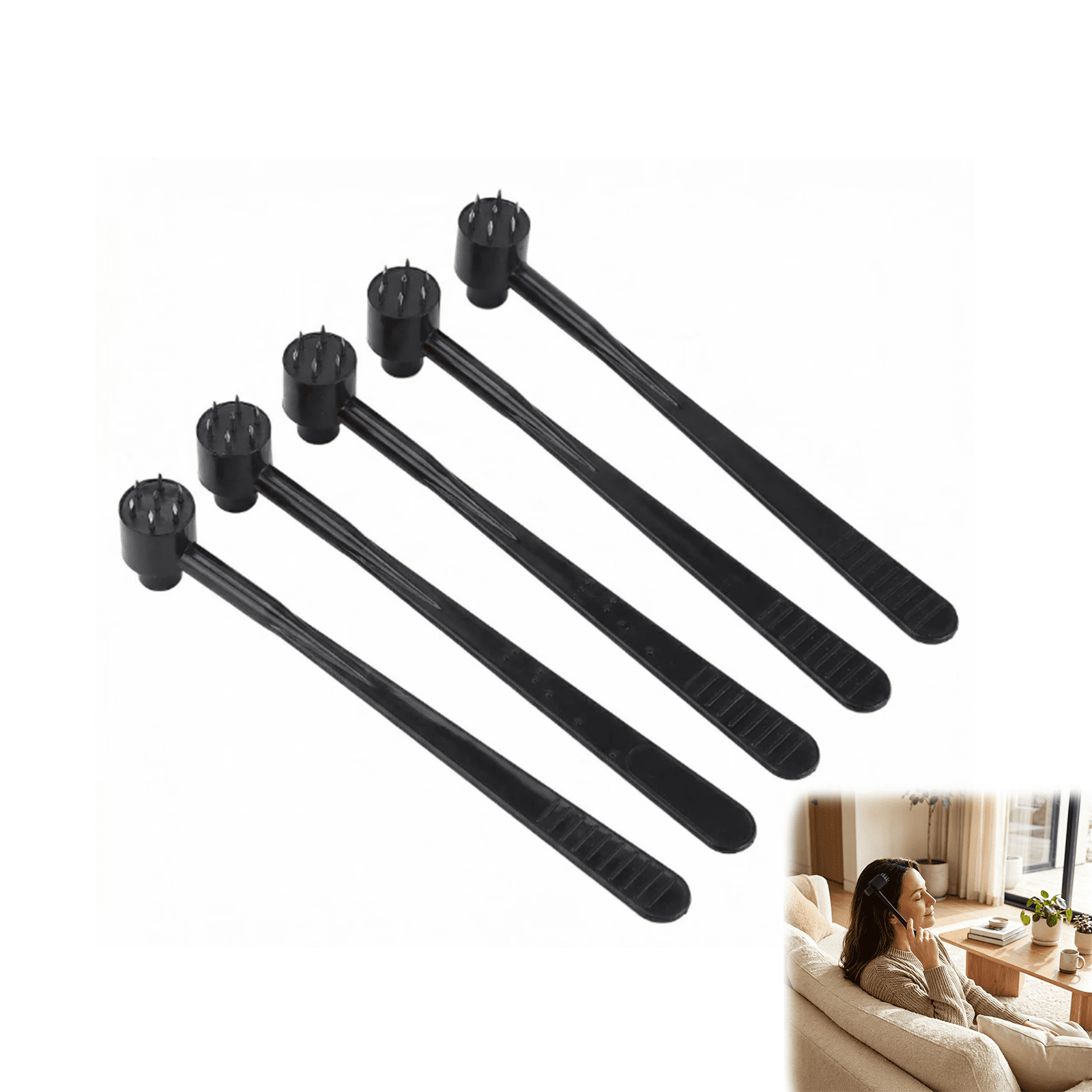 7 Star Plum Blossom Hammer for Scalp, Compact Scalp Massage Tool With Easy Tapping Function for Home Use