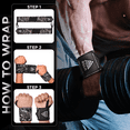 thumbnail image 4 of WYOX 12" Weightlifting Wrist Wraps for Men & Women – Professional Wrist Support with Heavy Duty Thumb Loop, Best for Powerlifting, Bodybuilding, Strength Training & Gym Workouts, 4 of 7