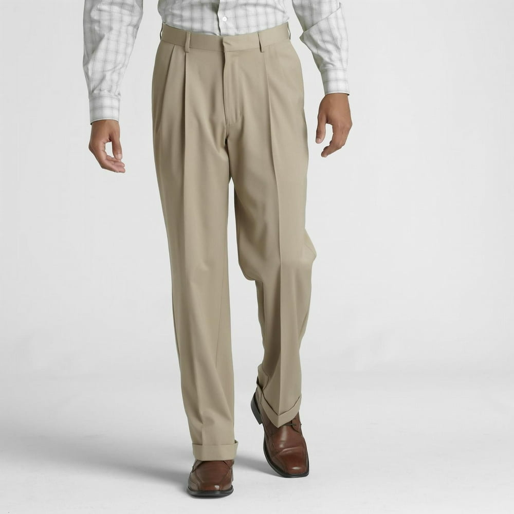 Covington - Covington Men's Perfect Pant, Pleated, Medium Khaki, 42 x ...