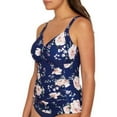 thumbnail image 5 of Azura Womens Botanica Underwire Tankini Top F-Cups Style-SS11564F, 5 of 6