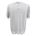 thumbnail image 3 of Men's Casual Vacation Short Sleeve Polo Shirt - Lapel Design, Polyester-Spandex, S-XXXL Sizes, 3 of 5
