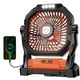 thumbnail image 1 of Ventilador de camping ROSHOPI recargable de 20000 mAh con luz LED naranja, 1 of 9