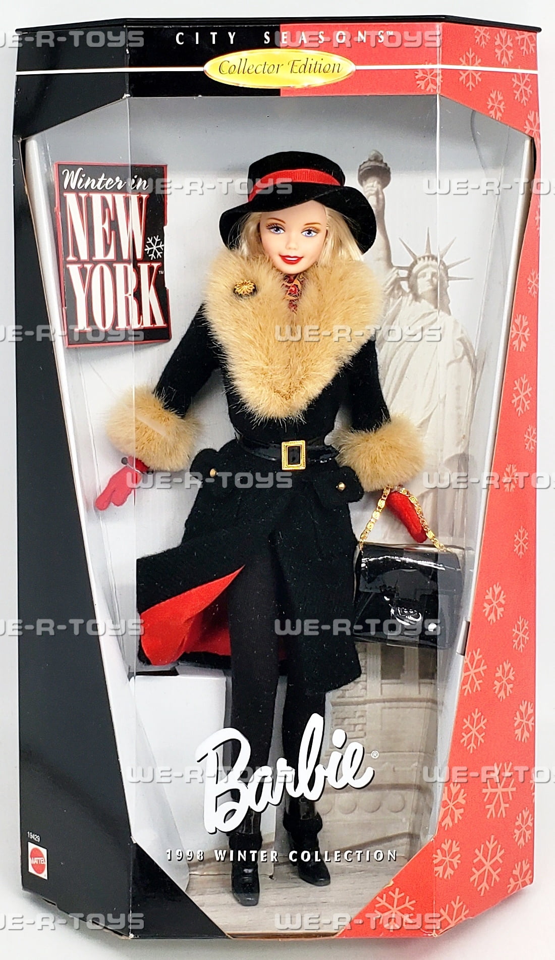 Mattel City Seasons Winter Collection Barbie Doll, 3.2" x 13.7" x 8"