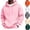 Pink, variant on HAJWOH Mens Lined Hoodie Pullover Winter Warm adjustable drawstring hood, kangaroo pocket