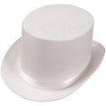thumbnail image 2 of White Satin Deluxe Top Hat, 2 of 3