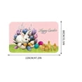 thumbnail image 2 of Alfombras de baño, alfombras para sala de estar, alfombra de área, tapete de baño La alfombra está decorada con huevos de conejito de Pascua Artículos decorativos, 2 of 6