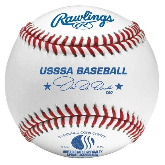 Rawlings USSSA Tournament Grade Cushioned Cork Center Baseballs