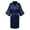 Navy, variant on Jacenvly Womens Pajamas Casual Fashion Womens Silk Pajamas Set Fashionable Front Back Printed Solid Color Ice Silk Bathrobe Home Clothing Black
