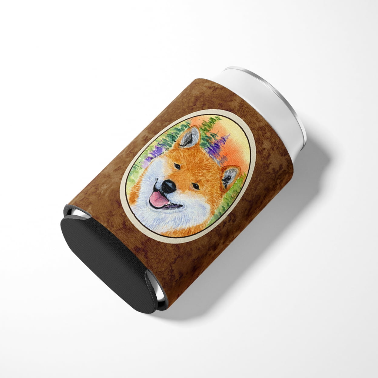 Caroline's Treasures SS8234CC Shiba Inu Can or Bottle Hugger, Can Hugger, multicolor