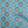 thumbnail image 1 of oneOone Cotton Silk Turquoise Blue Fabric Asian Block Sewing Craft Projects Fabric Prints by Yard 42 Inch Wide, 1 of 4