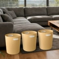 thumbnail image 4 of Stylish Large Capacity Open Top Can For Kitchen Living Room And Bathroom Easy Use Sleek Design 3PCS, 4 of 5