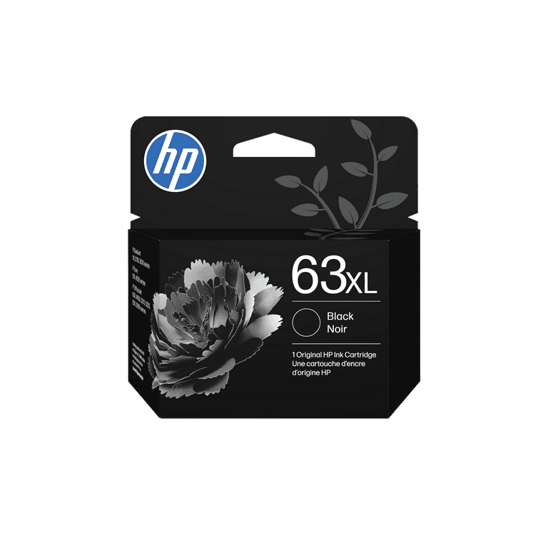 HP 63XL High Yield Original Ink Cartridge, Black, High