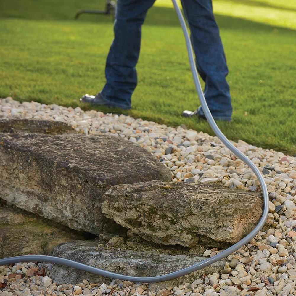 Gilmour Heavy-Duty Garden Hose, 5/8" x 50', 600 PSI, 8-Layer Construction, Kink-Resistant Design with Brass Couplings