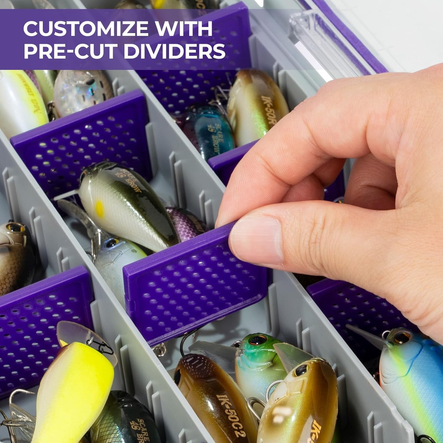 KastKing Waterproof Tackle Box,3700 Tackle Trays, Fishing -HyperSeal