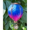 thumbnail image 3 of Clearance!Hot Air Balloon Solar Lantern, Flickering Flame Light Outdoor Solar Hanging Lights, Waterproof for Garden Yard Farmhouse Patio Pathway Outside Independence Day Decoration,Glass, Flag, 3 of 7