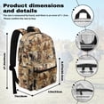 thumbnail image 7 of Psesaysky Running Wild Horses Design Backpack 17 Inch School Bag for Teen Boys and Girls Hiking Camping Travel Bag, 7 of 7