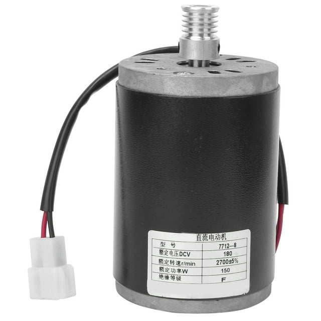 7712?8 180V 150W Aleación de aluminio Imán permanente Motor eléctrico de escobillas de CC Rueda de cadena Ruedas sincronizadoras
