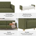 thumbnail image 6 of DHP Alicent Futon Sofa Bed and Couch Sleeper, Olive Linen, 6 of 9