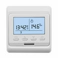 thumbnail image 1 of Programmable temperature controller thermostat for electric floor heating White 3A, 1 of 9